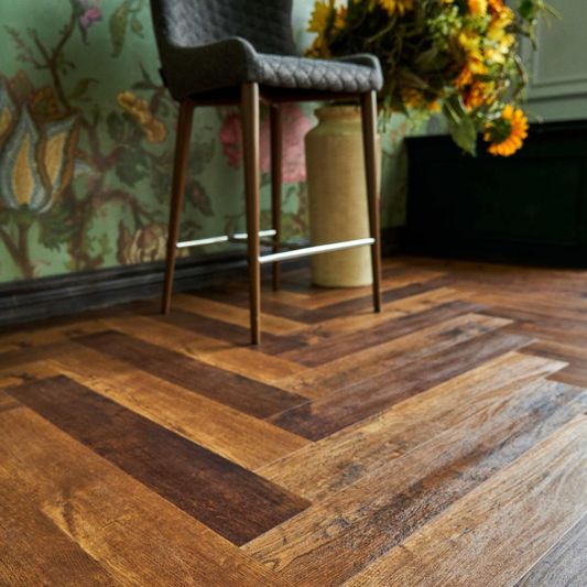 Виниловый ламинат Vinilam - Parquet Herringbone Парижский