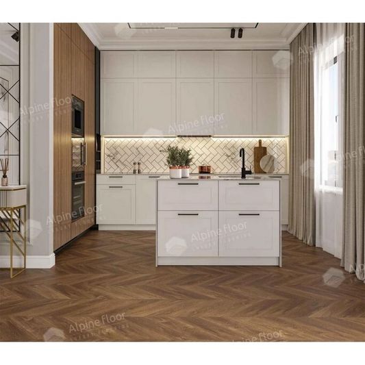 SPC ламинат Alpine Floor - Chevron Дуб Коричневый (ECO 18-13)