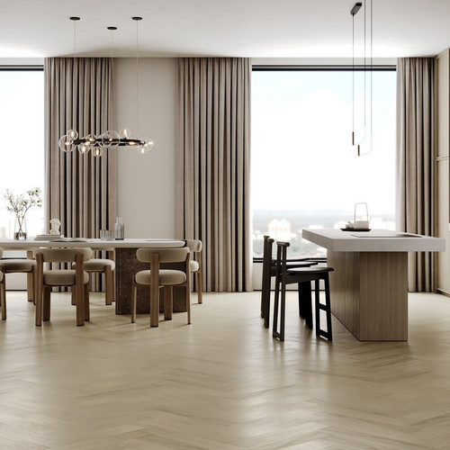 Кварцевый паркет Quartz Parquet Английская Ёлка - Дуб Испанский (33-404 5/0,6 мм)