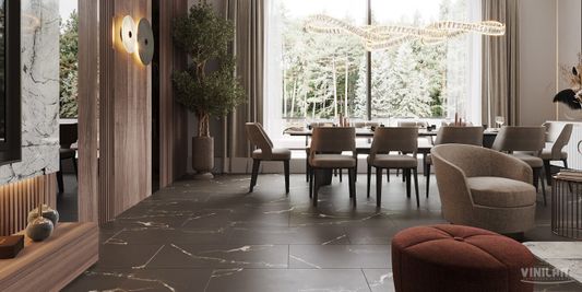 Виниловая плитка Allure Isocore - Stone Glue Эбонитовый Мрамор (88911)