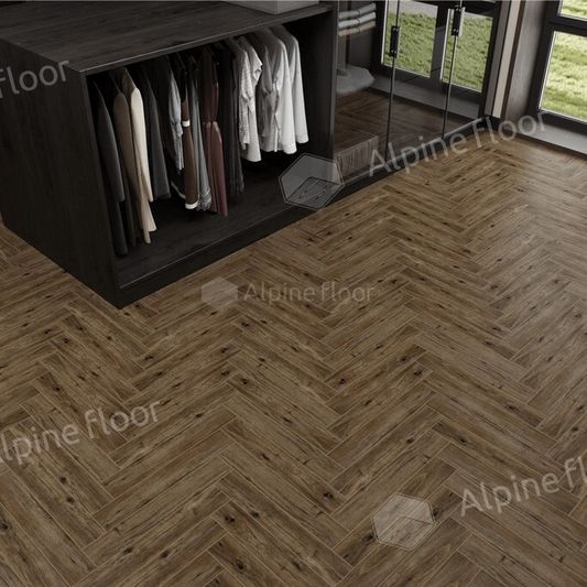 Ламинат Alpine Floor - Herringbone 8 Дуб Бордо (LF102-10)