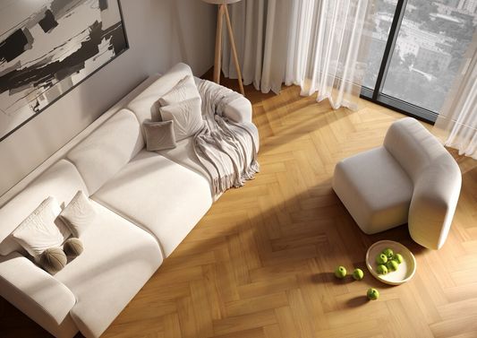 Штучный кварцевый паркет Quartz Parquet - Тик Южноамериканский (44-400-71)