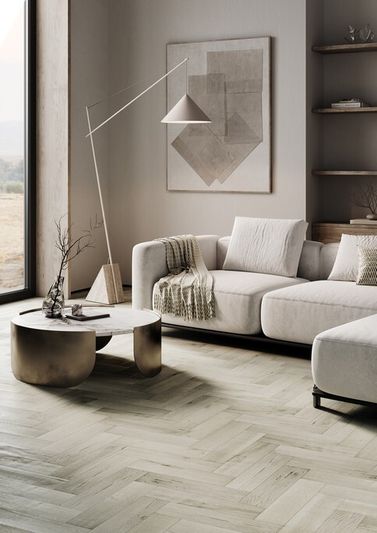 SPC Ламинат Refloor Fargo - Herringbone Дуб Лондонский Туман (44-81996-14)