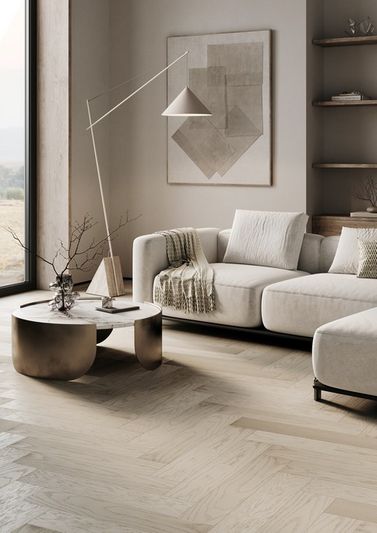 Кварцевый паркет Quartz Parquet Английская Ёлка - Дуб Песочный (33-408 5/0,6 мм)