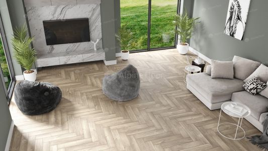 Кварц виниловая плитка Alpine Floor - Parquet LVT Дуб Натуральный Отбеленный (ECO 16-5)
