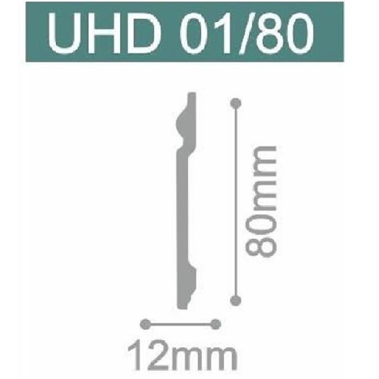 Напольный плинтус Solid - UHD 01/80