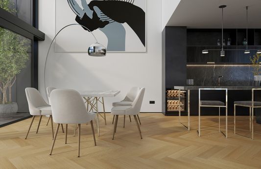 Кварцевый паркет Quartz Parquet Английская Ёлка - Дуб Тоскана (33-407 5/0,6 мм)