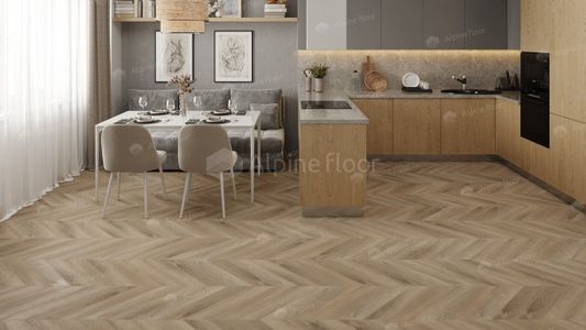 Кварц виниловая плитка Alpine Floor - Chevron LVT Дуб Синистра (ECO 20-6)