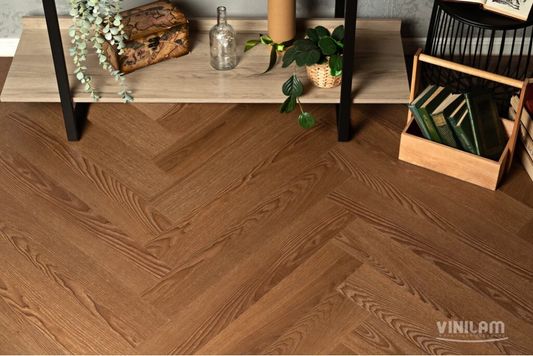 Виниловый ламинат Vinilam - Parquet Herringbone Glue Паркет Винсент (GD11200)