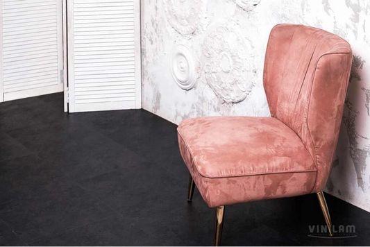 WPC ламинат Vinilam - Ceramo Stone Сланцевый Черный (61607-8мм)