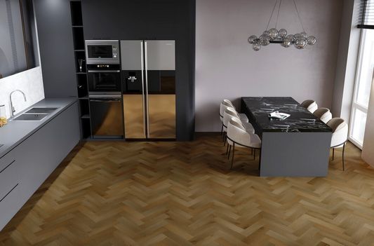 SPC Ламинат Refloor Fargo - Herringbone Дуб Окленд (44-653-76)