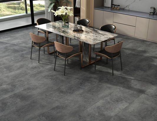 LVT плитка Evofloor Stone Glue - Dark Concrete (Тёмный Бетон)